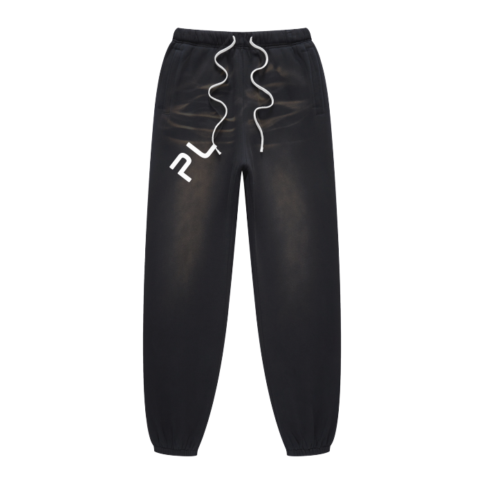 Lux Cut Sweatpants (Washed BLK)