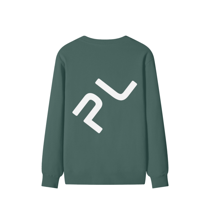 Elevate Back Print Crew Sweater