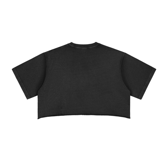 Lux Raw Edge Crop T-Shirt