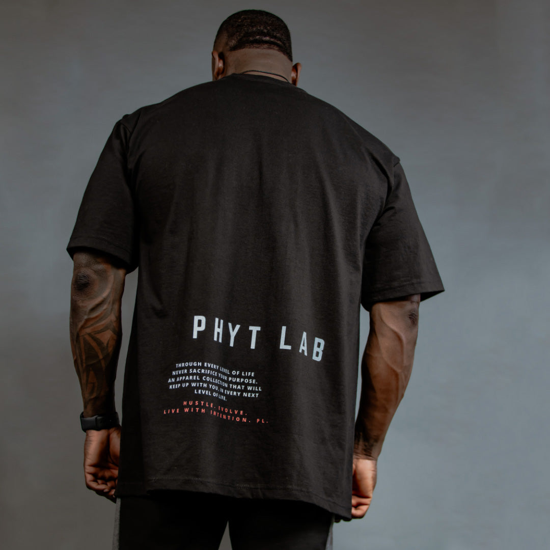 HELWI STATEMENT OVERSIZED T (BLK)