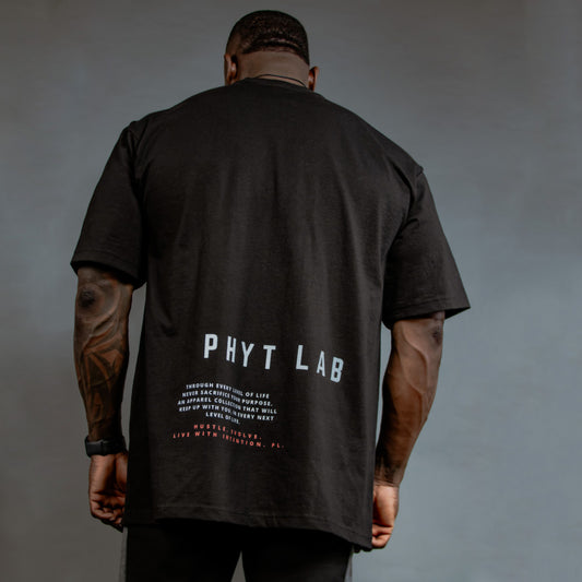 HELWI STATEMENT OVERSIZED T (BLK)