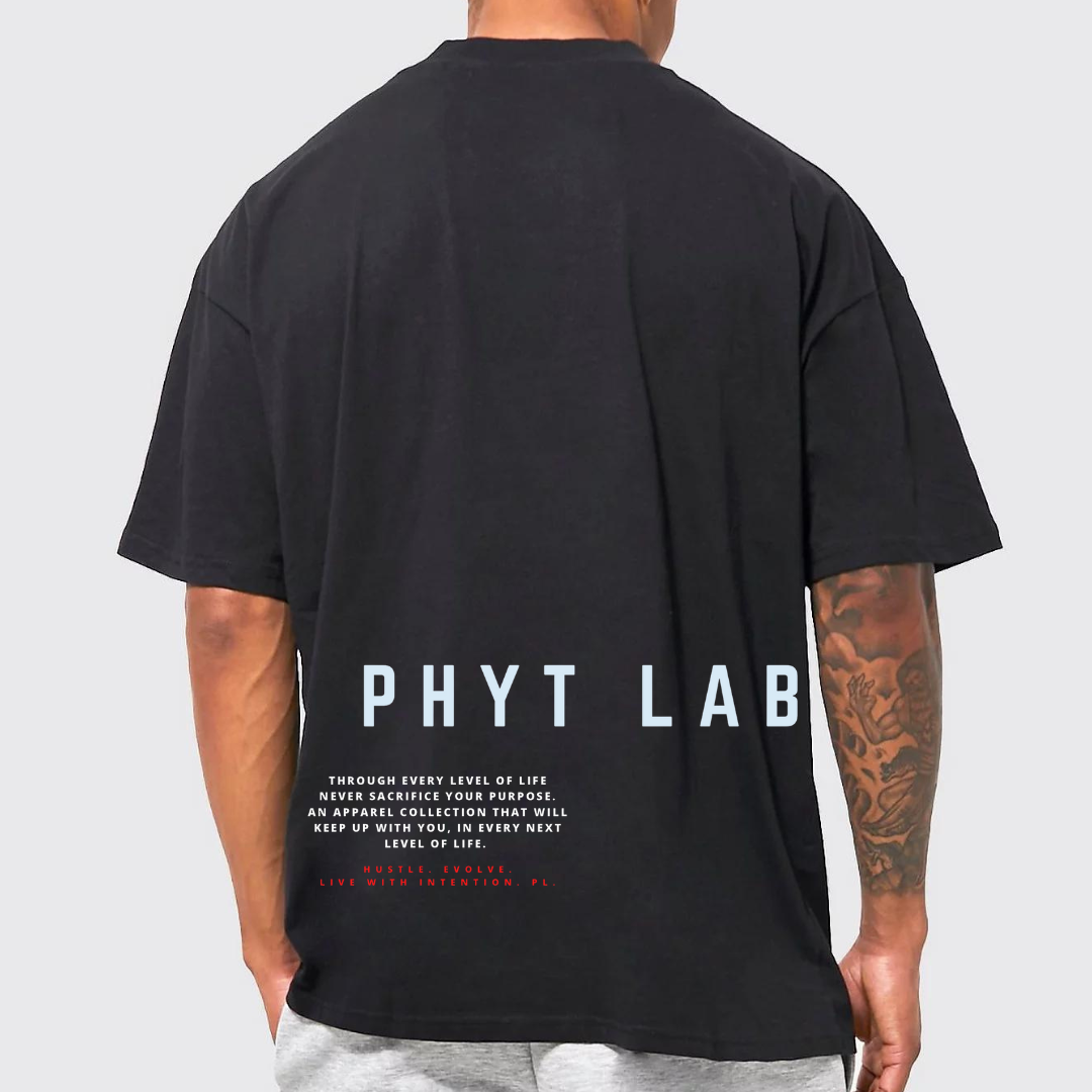 HELWI STATEMENT OVERSIZED T (BLK)