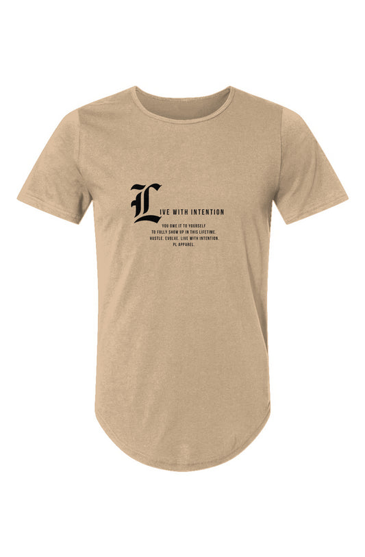 LWI Curved Hem T-Shirt (Sand)