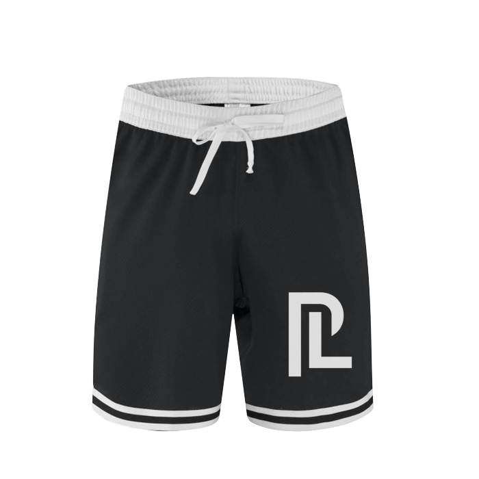 Classic Stripe Trim Zip Pocket Basketball Shorts - 160 GSM