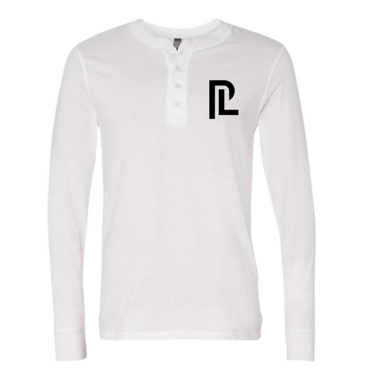 Lifestyle Essential Long Sleeve Henley (White)