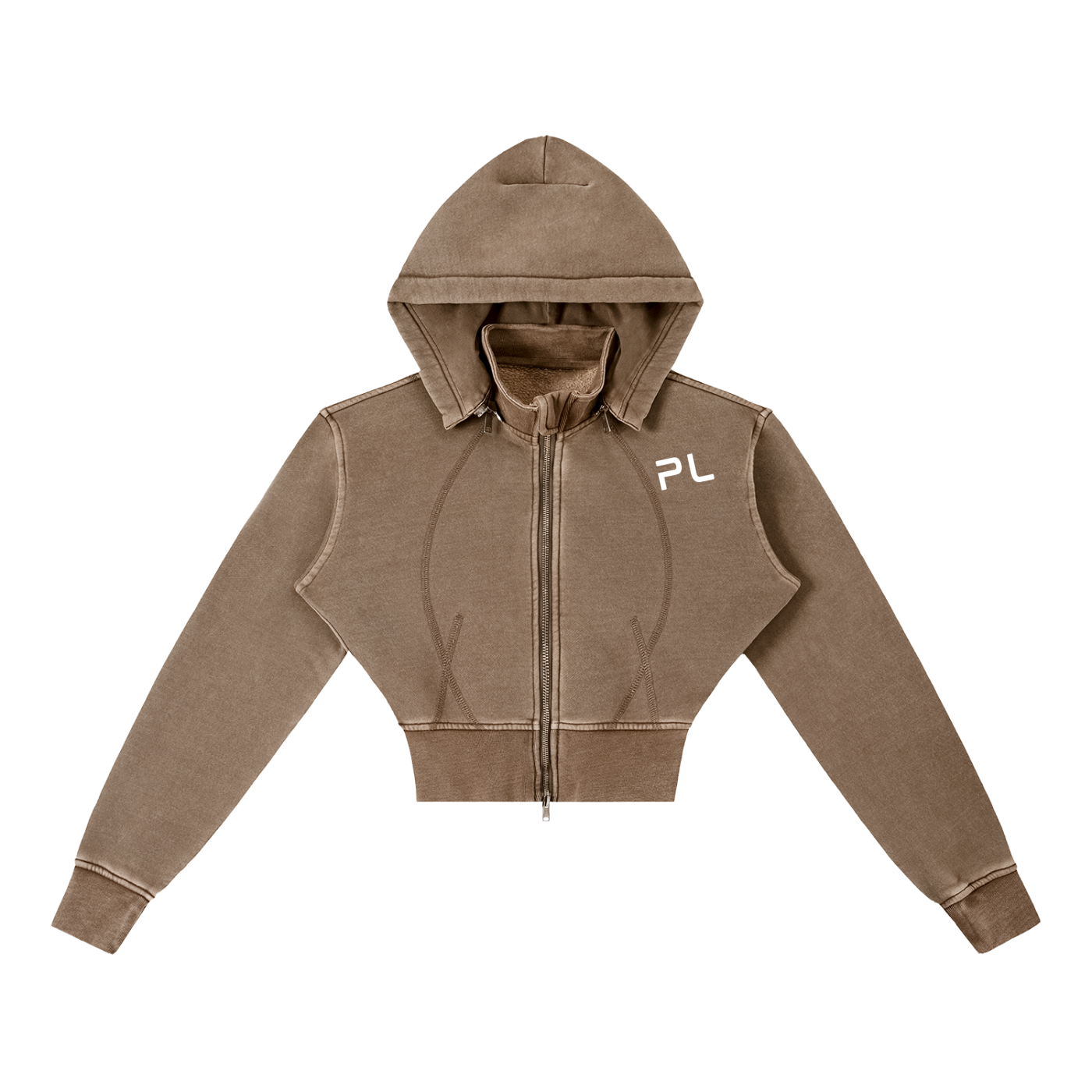 Lux Crop Zip Sweatshirt